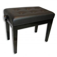 FS-201 Adjustable Piano Stool - Polished Ebony
