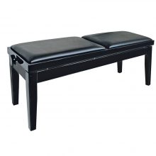 KTW17 Adjustable Double Width Piano Stool - Ebony
